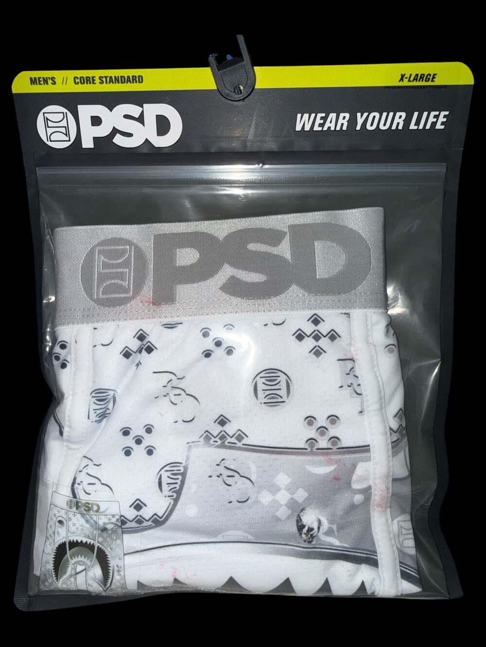 PSD Men's WF White Diamond Boxer Briefs XL